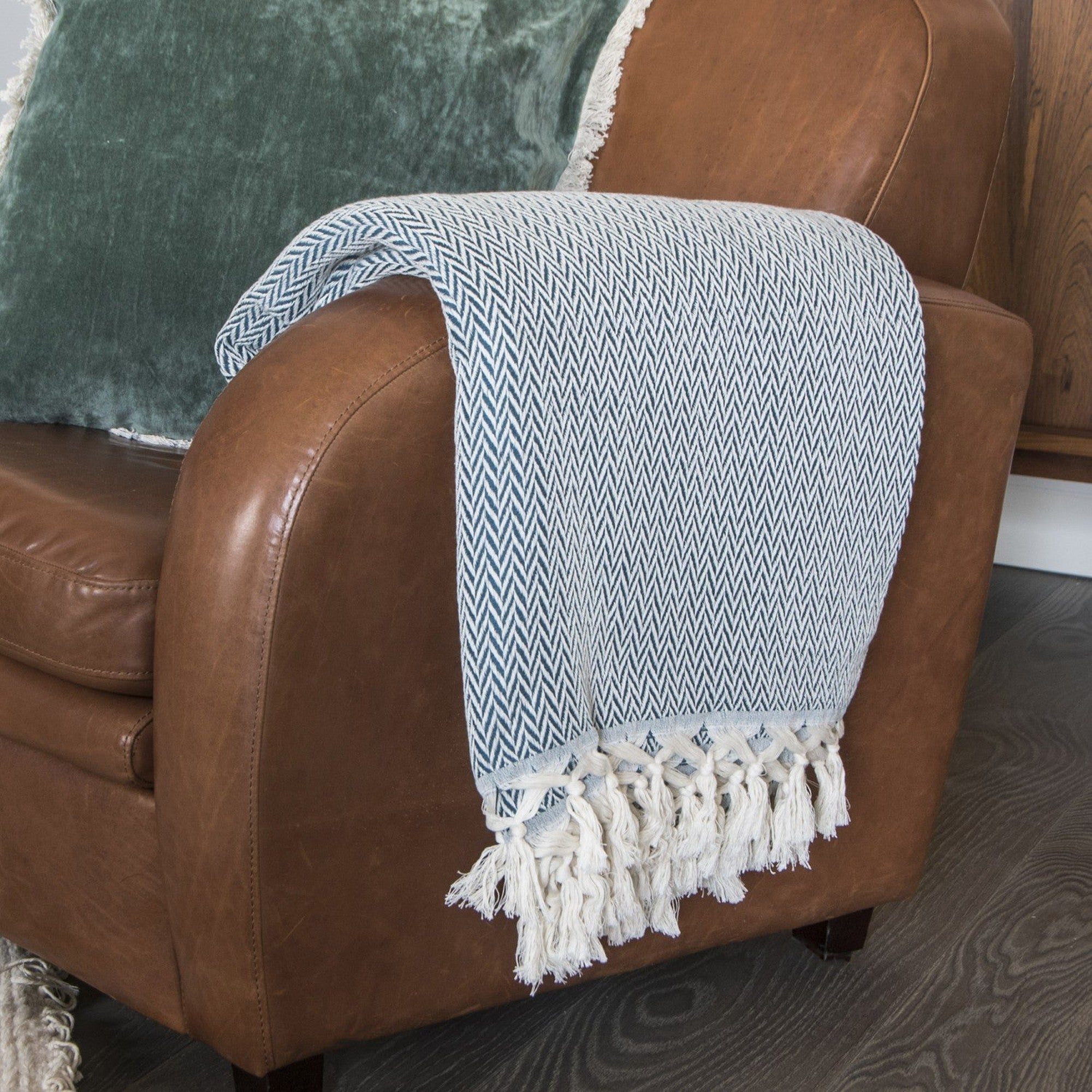 Aspen - Throw - Wool - Duck Egg Blue