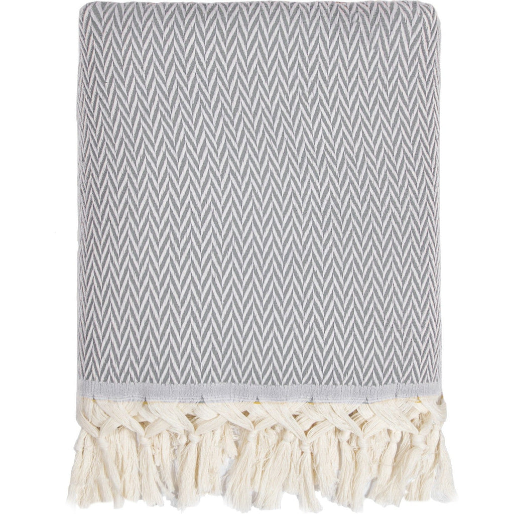 Aspen - Throw - Wool - Mottled Grey