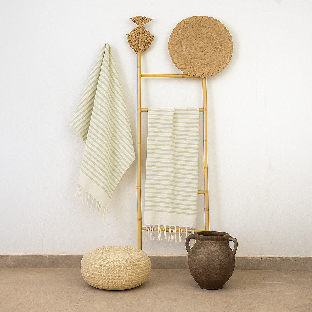Fouta - Cotton - Almond Green - Hossegor