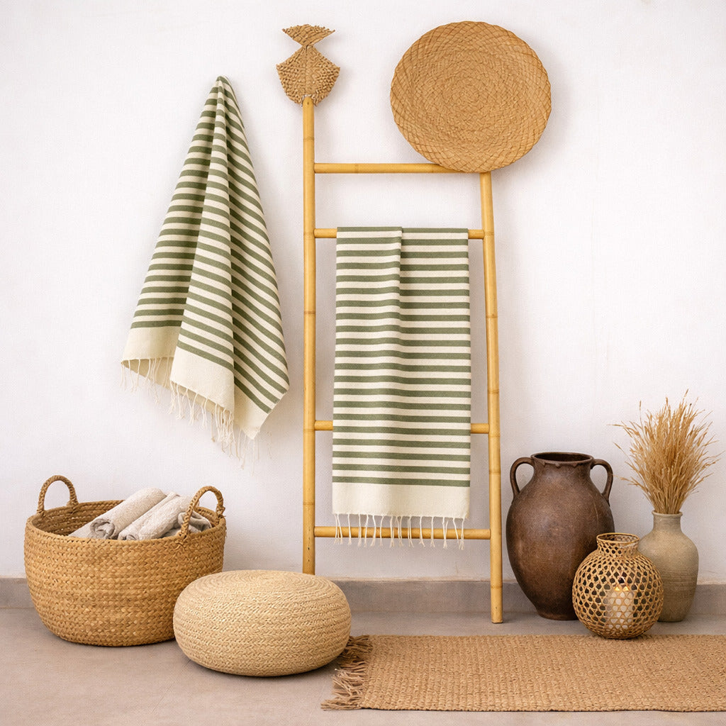 Fouta - Cotton - Khaki Green - Hossegor