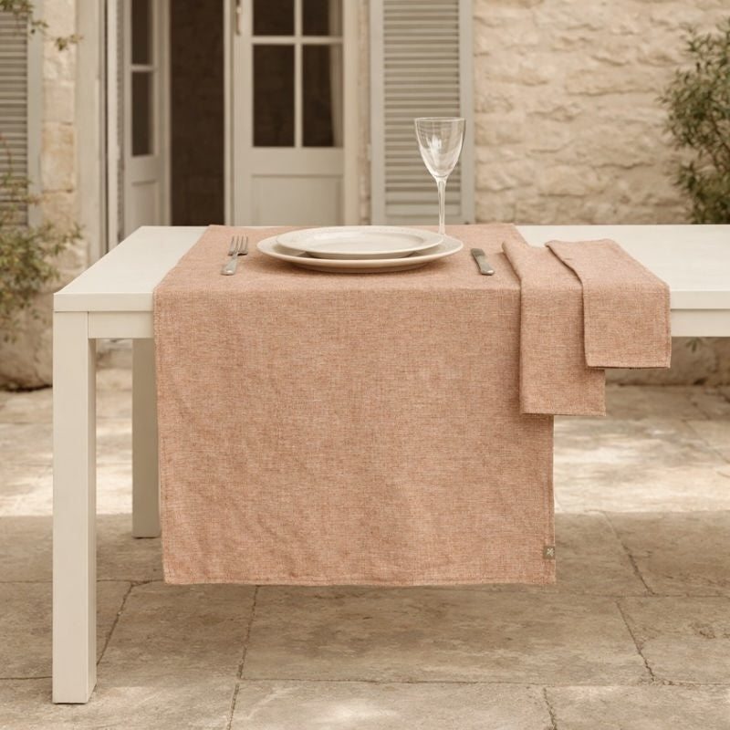 Colette - Chemin De Table - Rouge Tomette