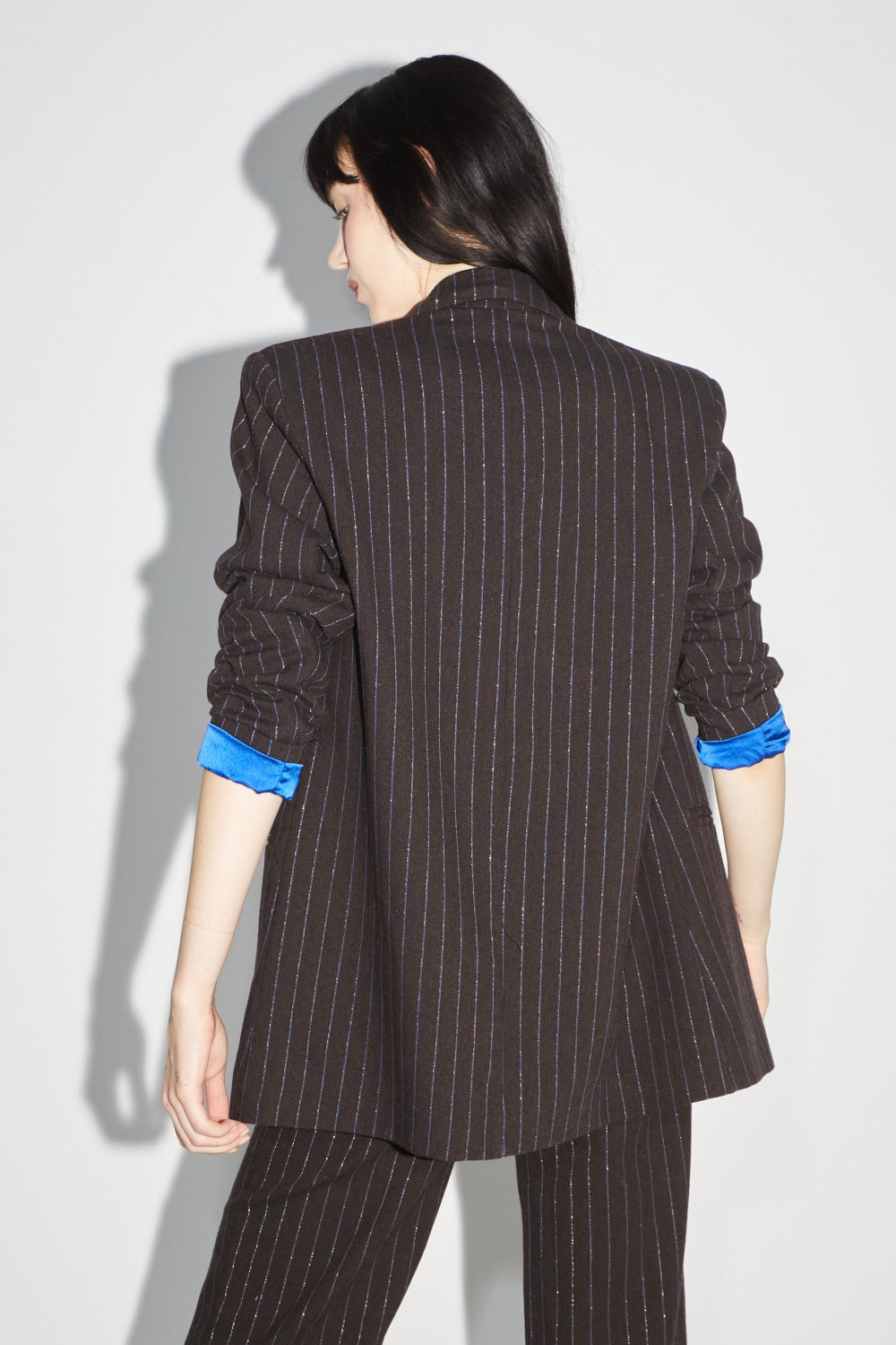 The Ema Chocolat Lines Goldyblue Blazer