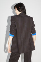 The Ema Chocolat Lines Goldyblue Blazer