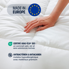 Lightweight Tempered Duvet - 100% Siliconized Hollow Fibers - Cotton Cover