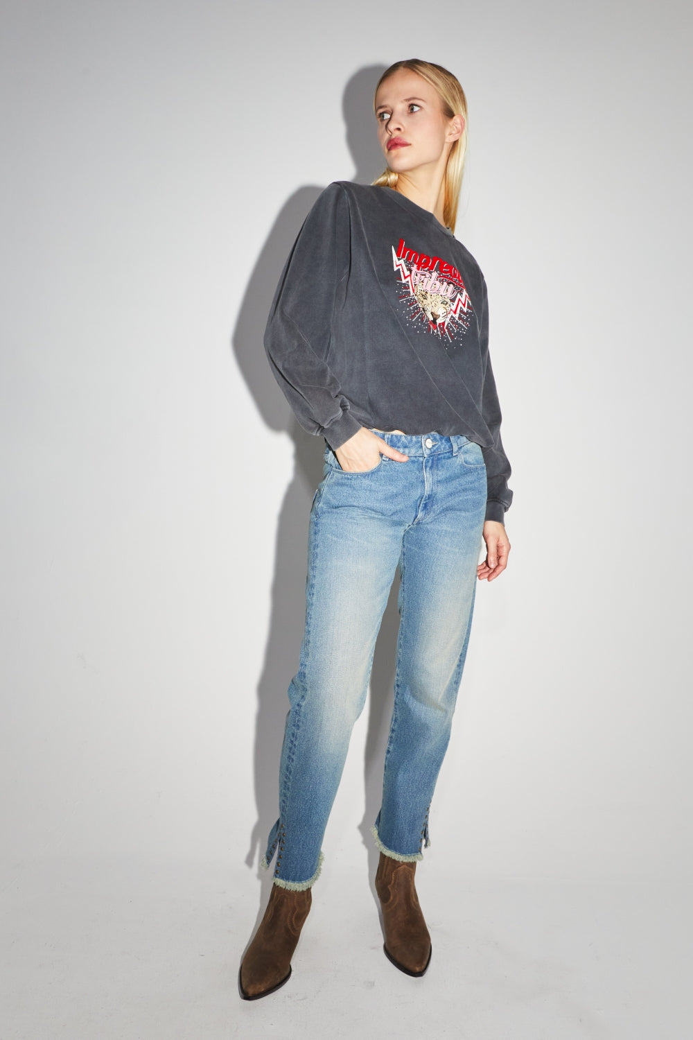 Sweatshirt Imprevu Eddie Tribu - Zwart