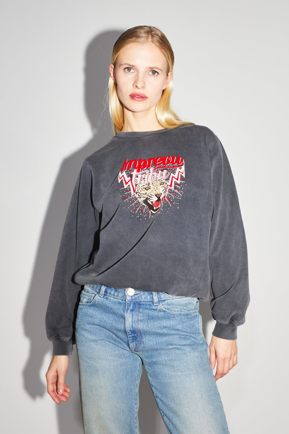 Sweatshirt Imprevu Eddie Tribu - Zwart