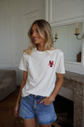 T-Shirt Sequins Charli - Blanc