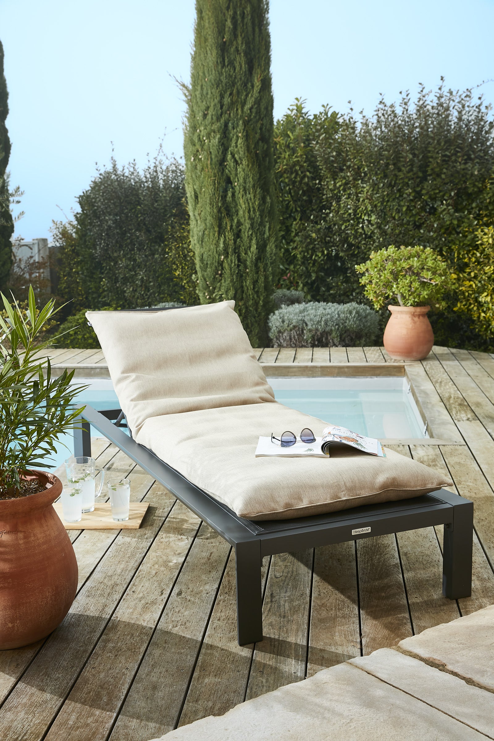 Naïa - Sun Lounger Cover - Polypropylene - Sand