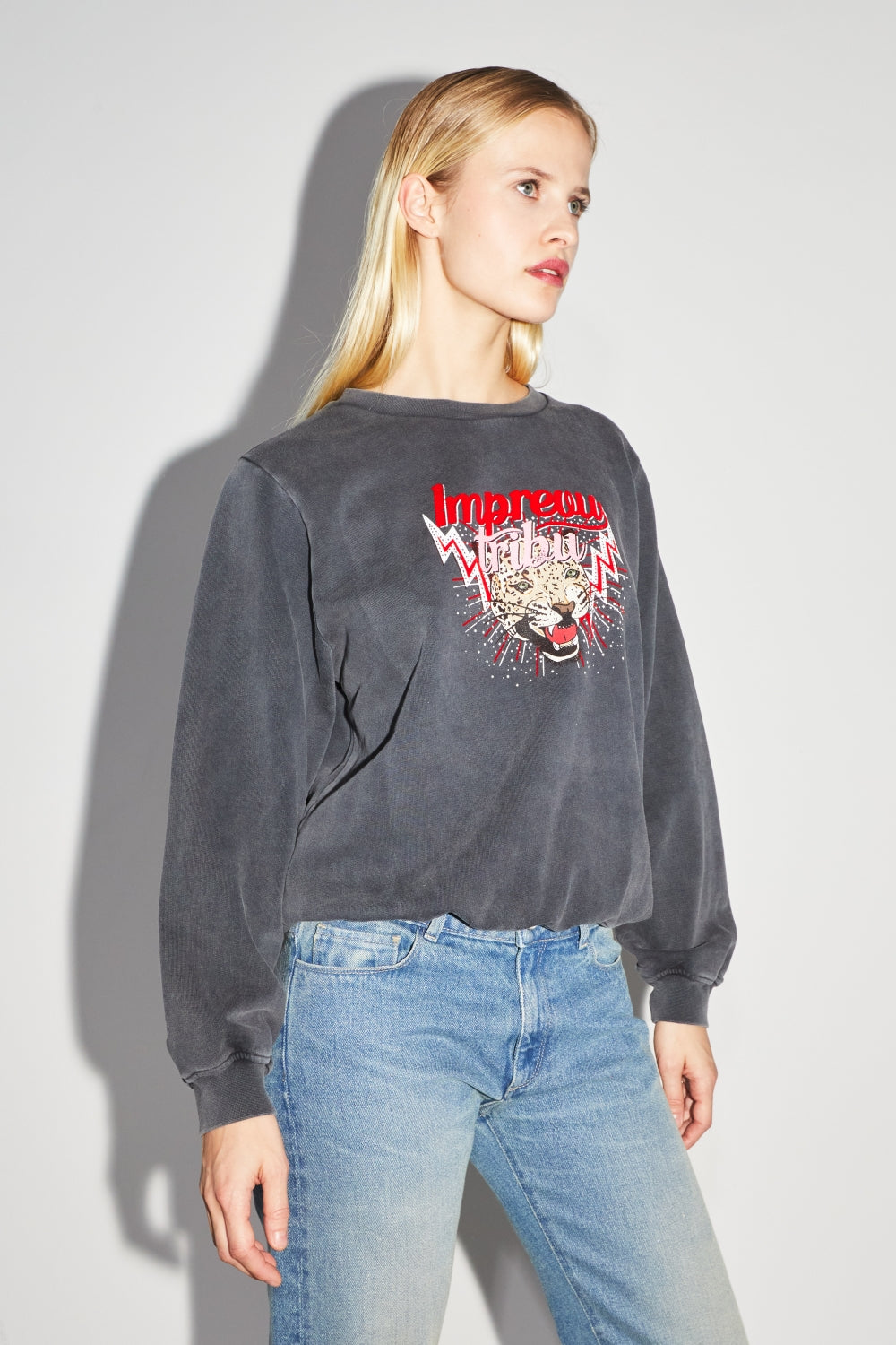 Sweatshirt Imprevu Eddie Tribu - Zwart