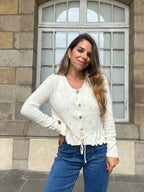 Emma Cardigan Ecru