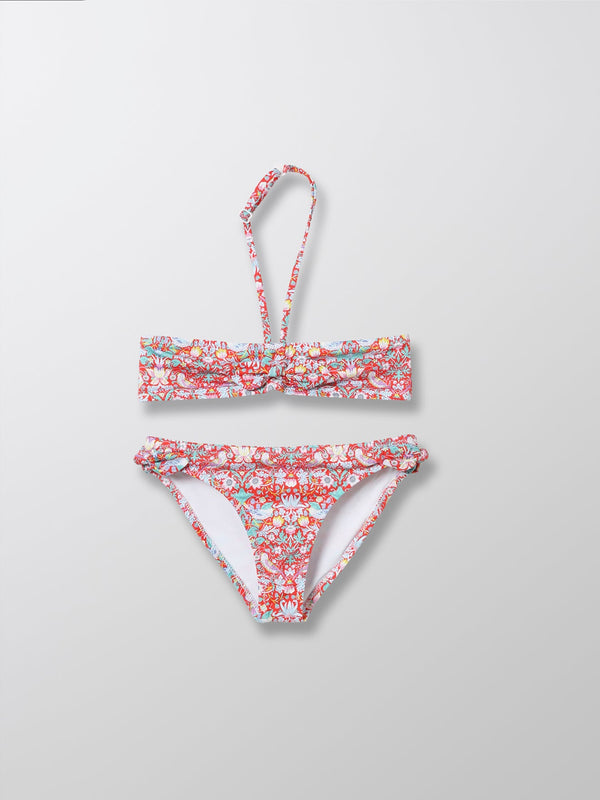 Maillot de bain 2 Pcs Liberty - Rouge Moyen Imprime - Fille