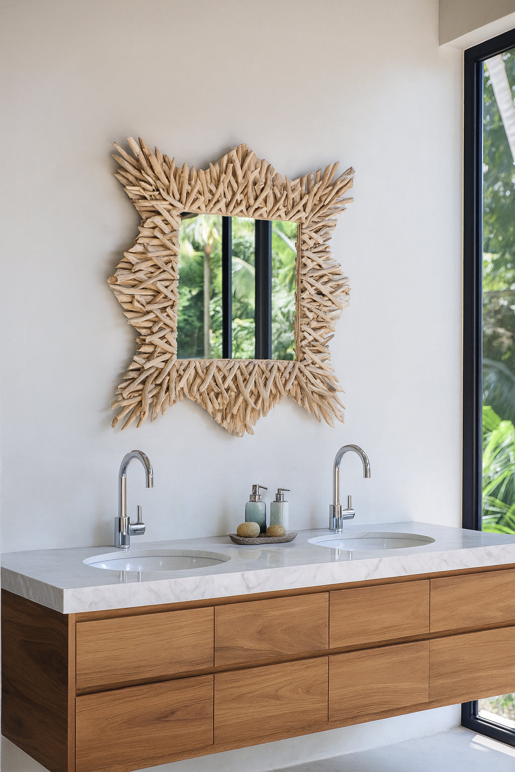 Koh-Lanta Mirror - Teak Branches