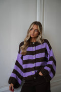 Gilet Rayé Vicky - Violet