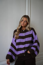 Gilet Rayé Vicky - Violet