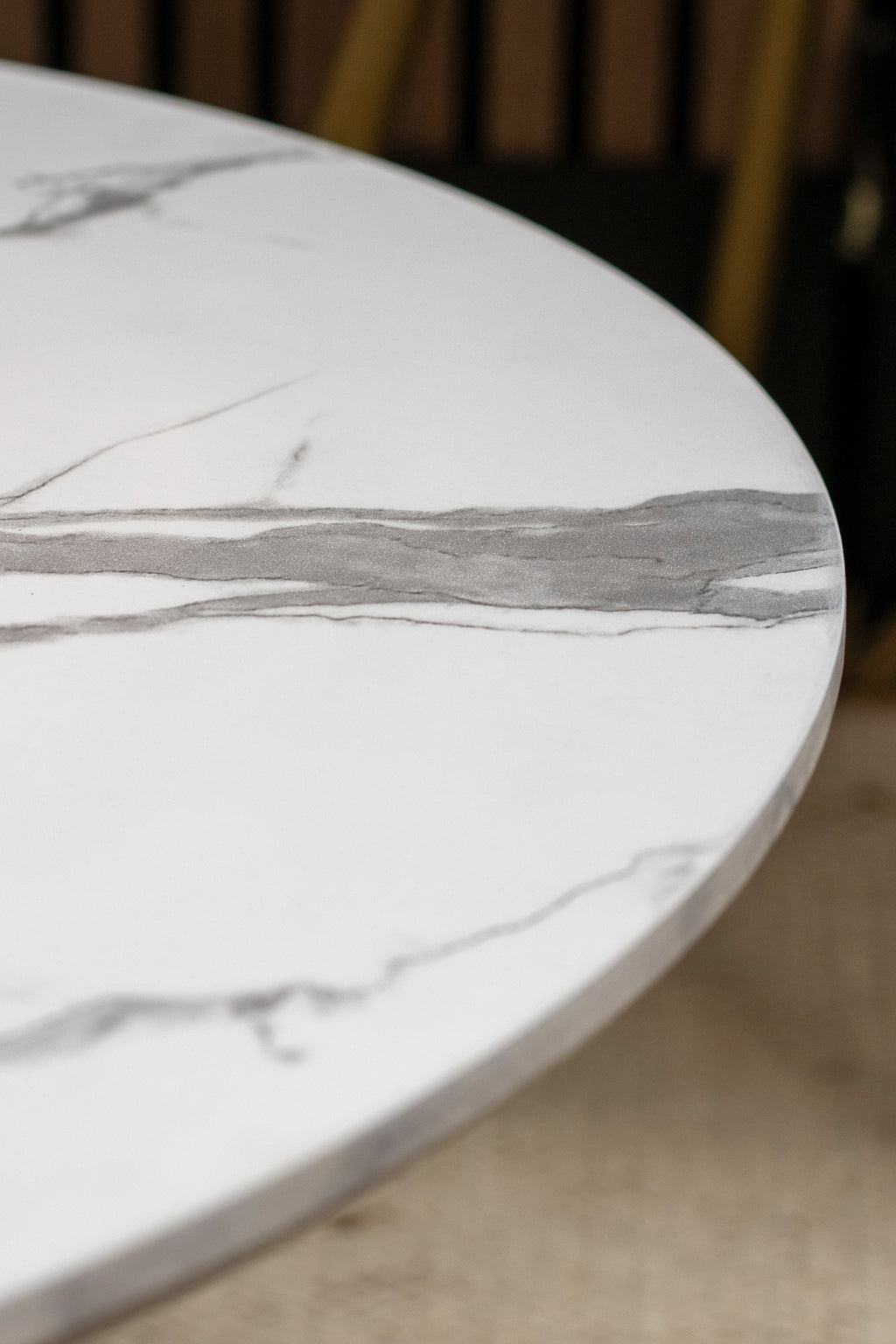 Set Of 2 Hoxton Coffee Tables - White, Matt Gold Metal