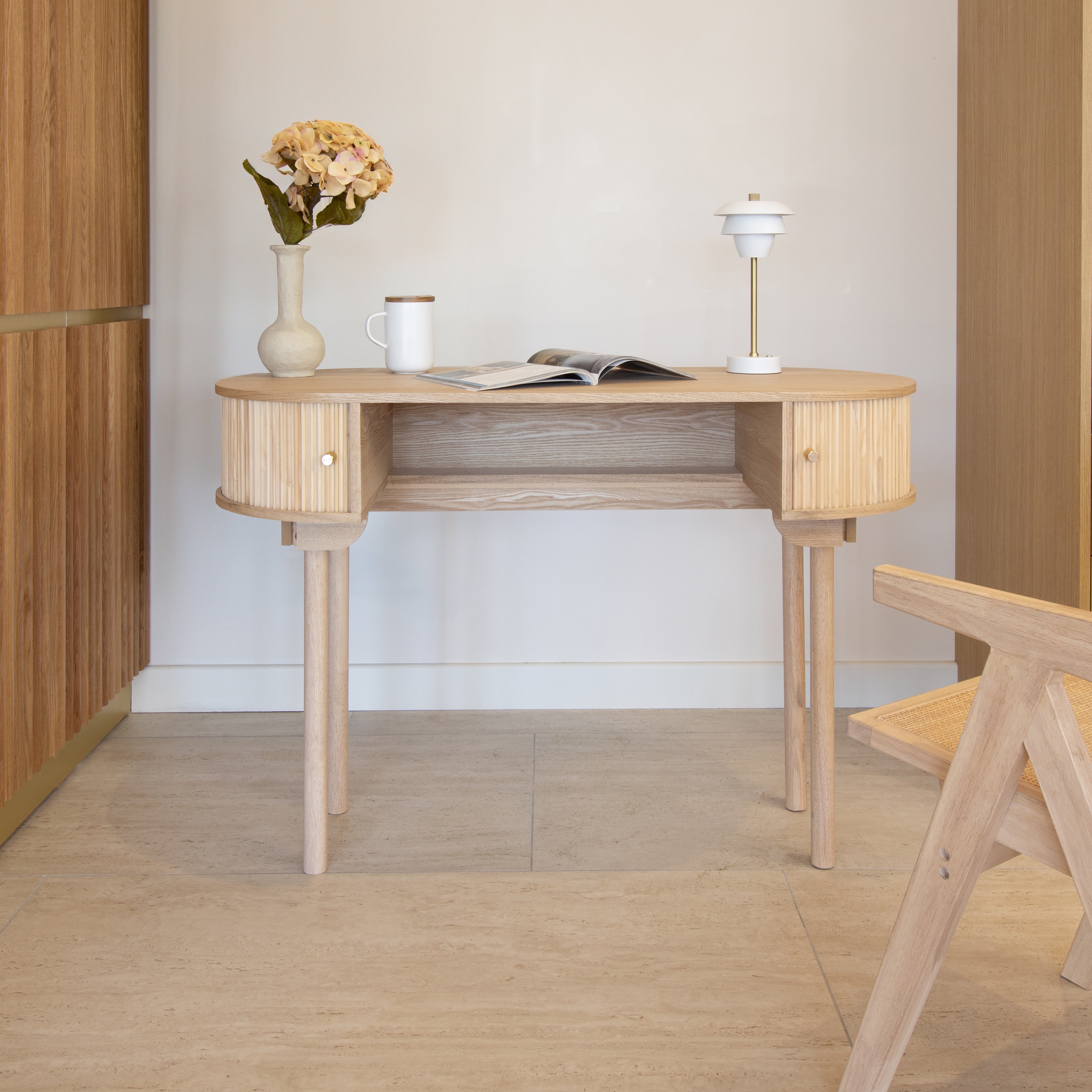 Hector - Bureau - Bois De Pin - Naturel