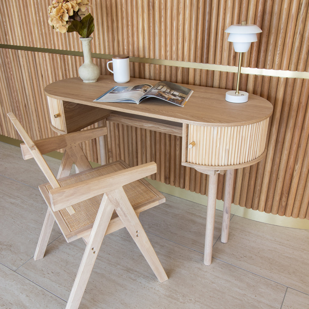 Hector - Bureau - Bois De Pin - Naturel