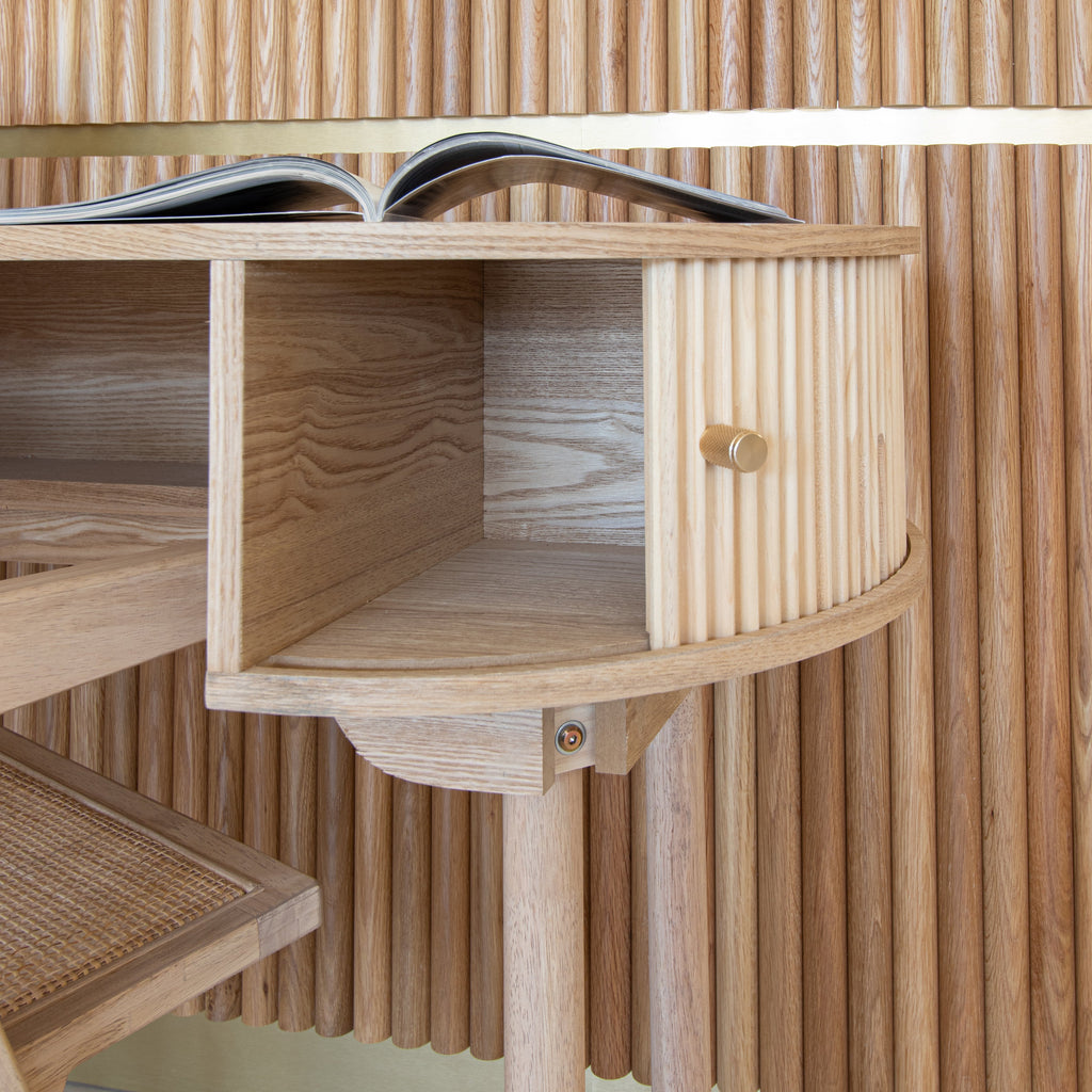 Hector - Bureau - Bois De Pin - Naturel