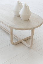 Mesa de centro Kristen en madera de pino reciclada - L 160 cm