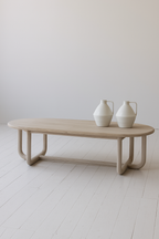 Mesa de centro Kristen en madera de pino reciclada - L 160 cm