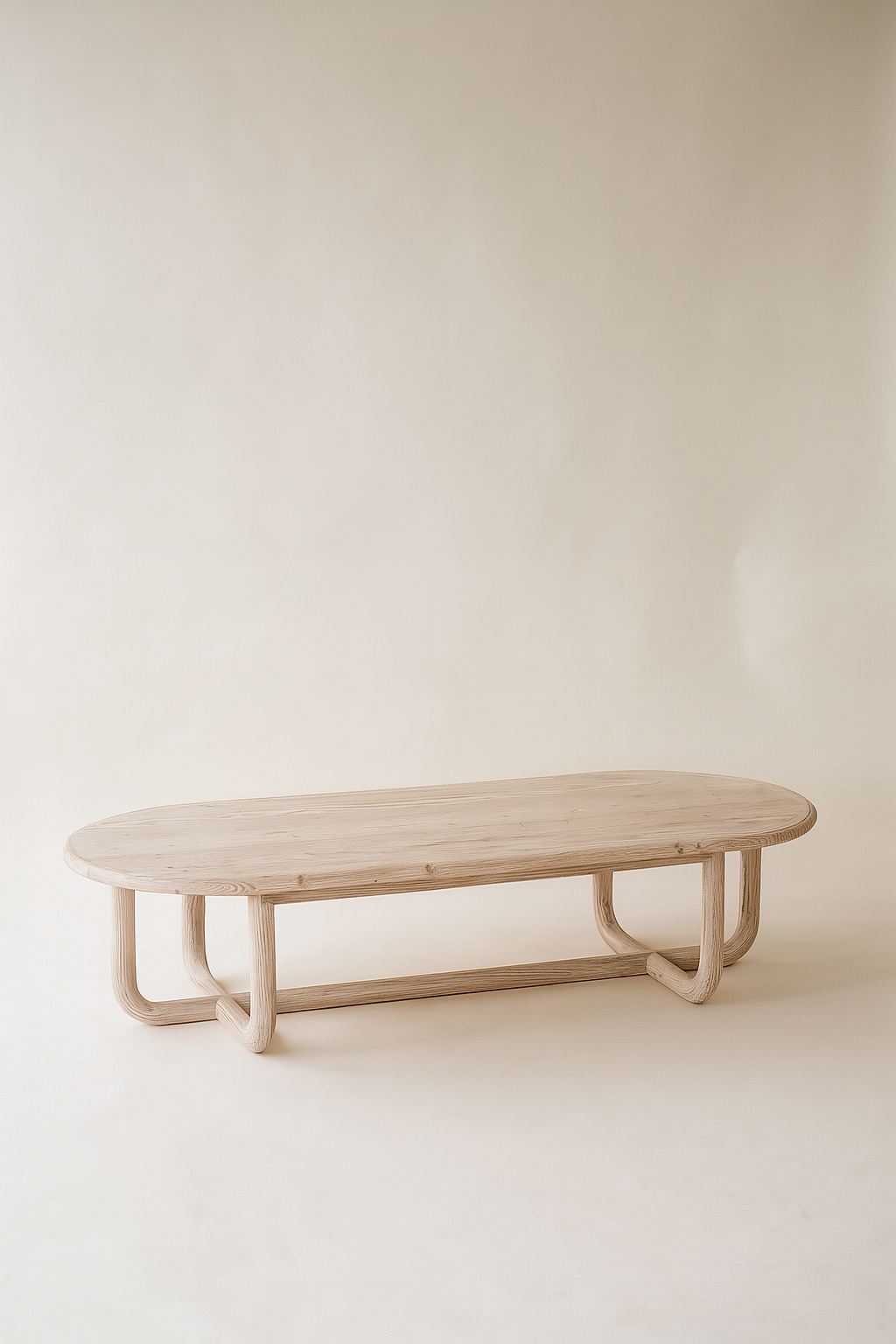 Mesa de centro Kristen en madera de pino reciclada - L 160 cm