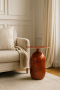 Bodo - Meuble D'Appoint - Métal - Terracotta