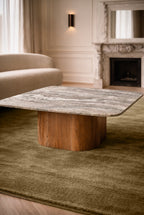 Bergen - Mesa de Centro - Madera de Acacia/Mármol - Gris