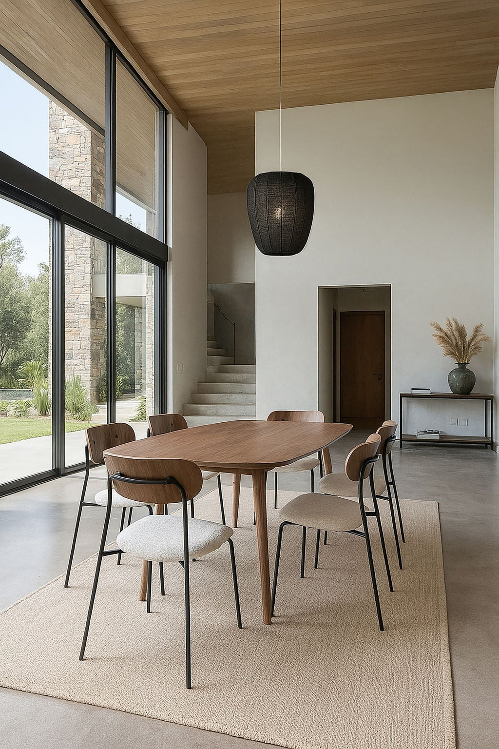 Callao - Table Rectangulaire - Effet Bois - Noyer