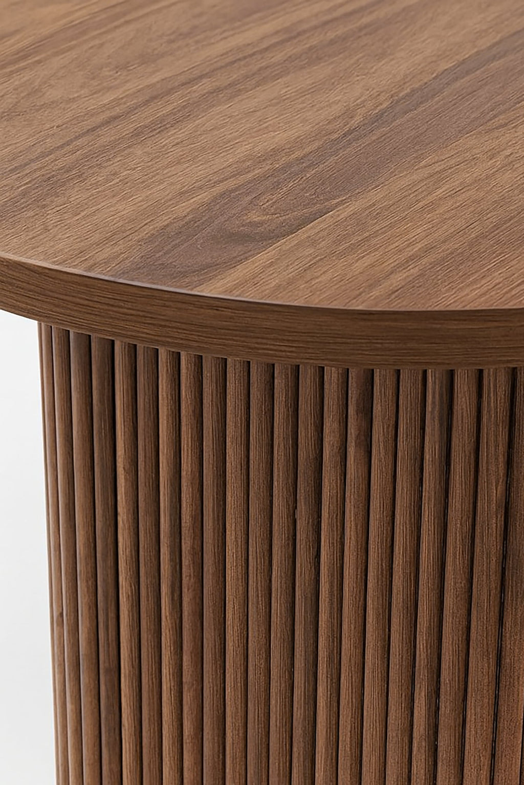 Gina - Ensemble Table Ovale + 6 Chaises - Tweed/Métal - Noir/Moka