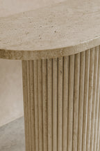 Inaya Console - Natural Travertine Effect Mdf