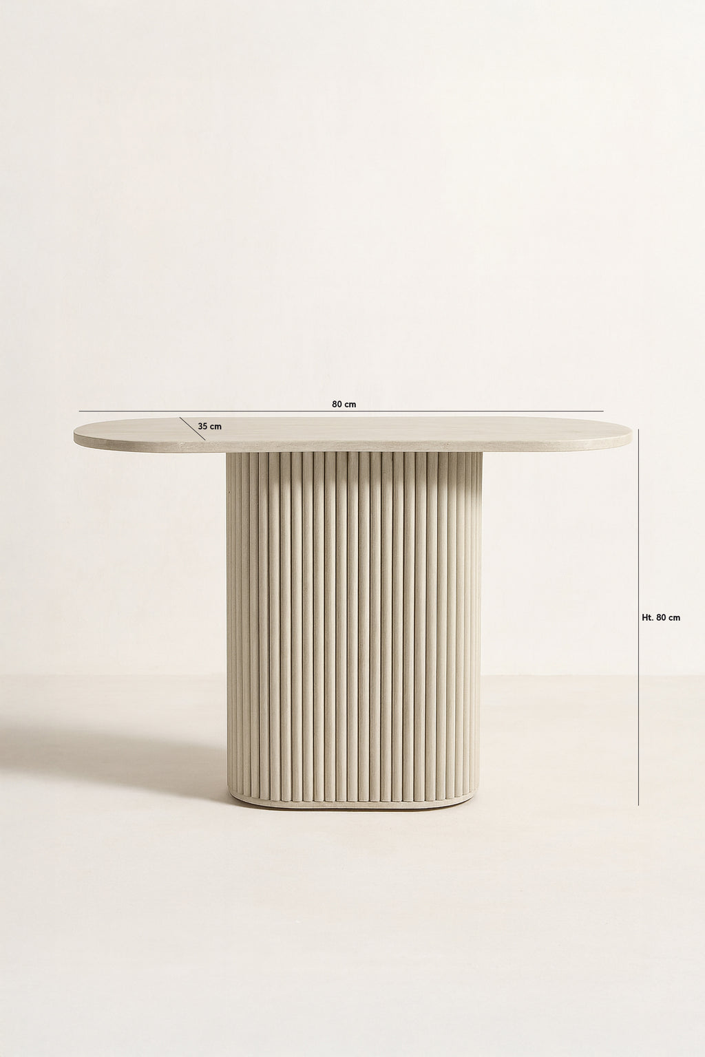 Inaya Console - Natural Travertine Effect Mdf
