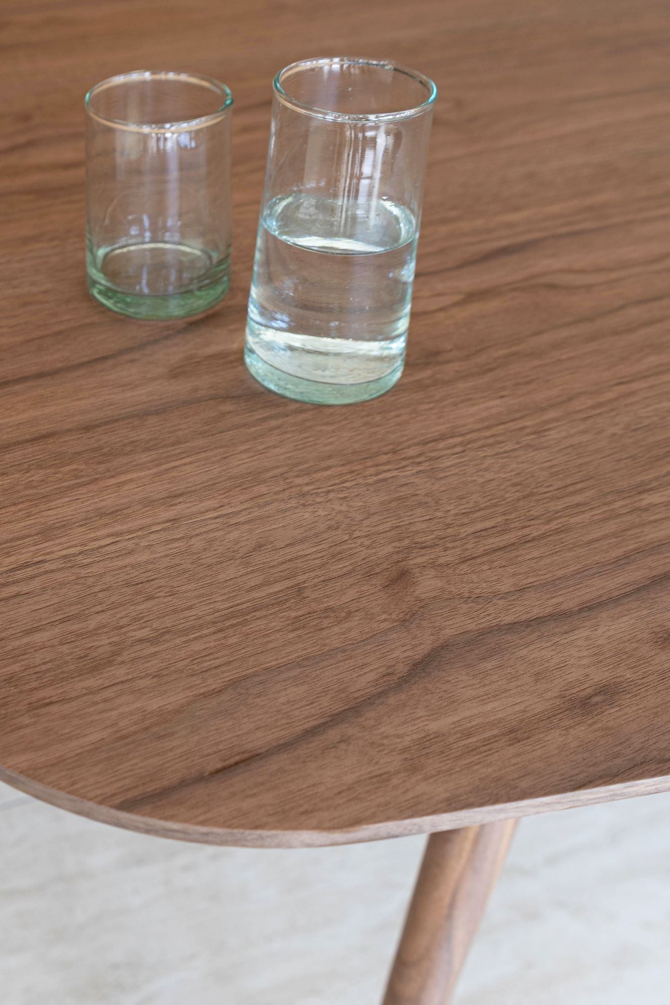 Leonie - Ensemble Table + 6 Chaises  - Tissu/Mdf - Ecru