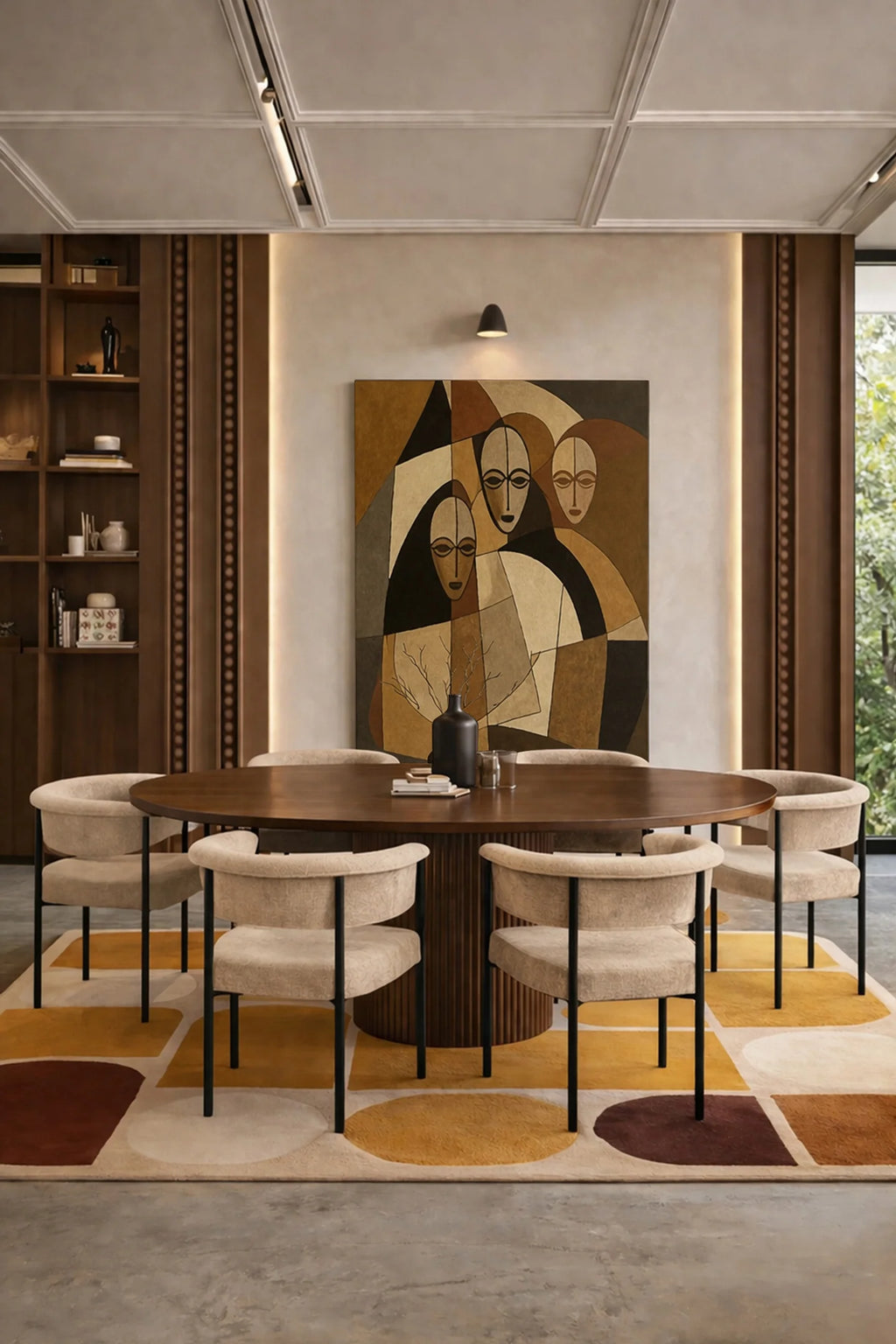 Sierra - Table Extensible - Effet Bois - Noyer