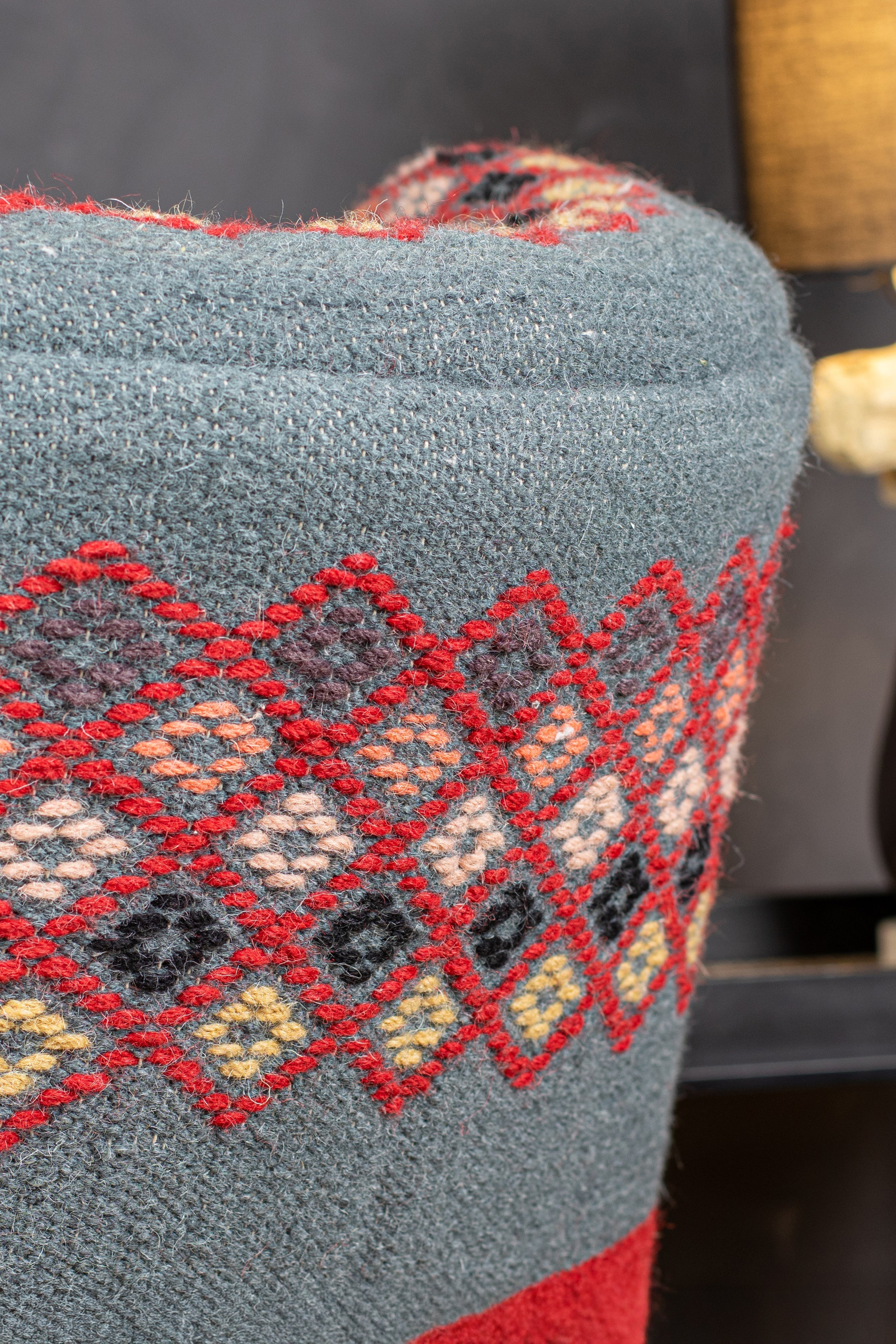 Inca - Fauteuil - Kilim/Bois - Noir