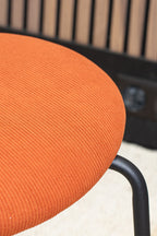Riva - Lot De 2 Chaises - Velours/Métal/Bois - Terracotta
