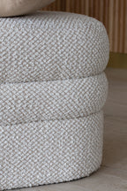 Ulysse Pouf - Bouclette - Ecru