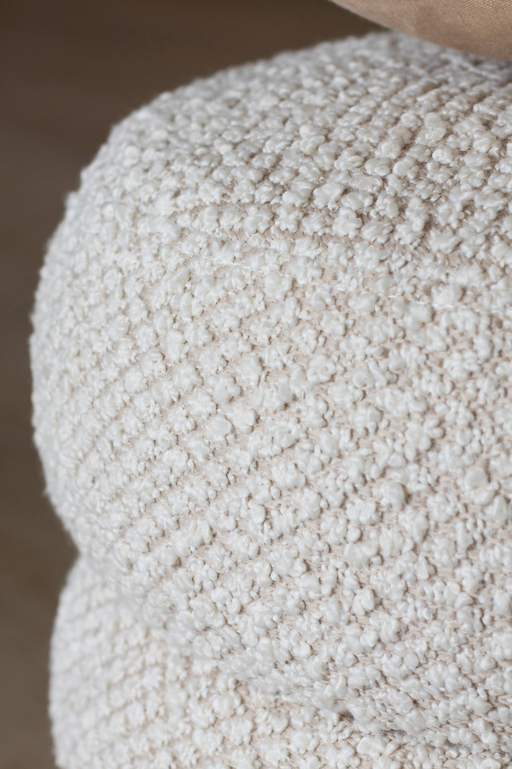 Ulysse Pouf - Bouclette - Ecru