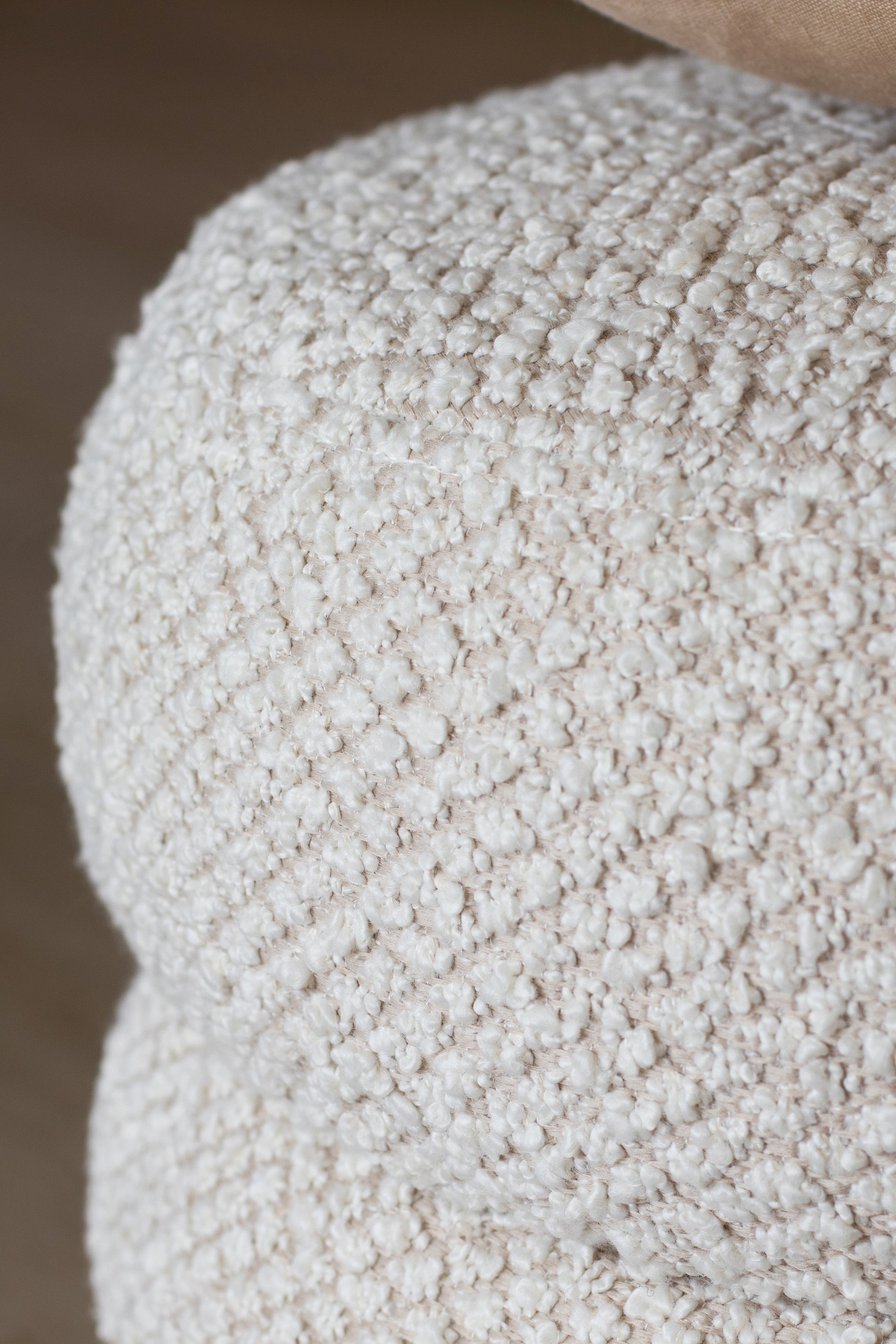 Ulysse Pouf - Bouclette - Ecru