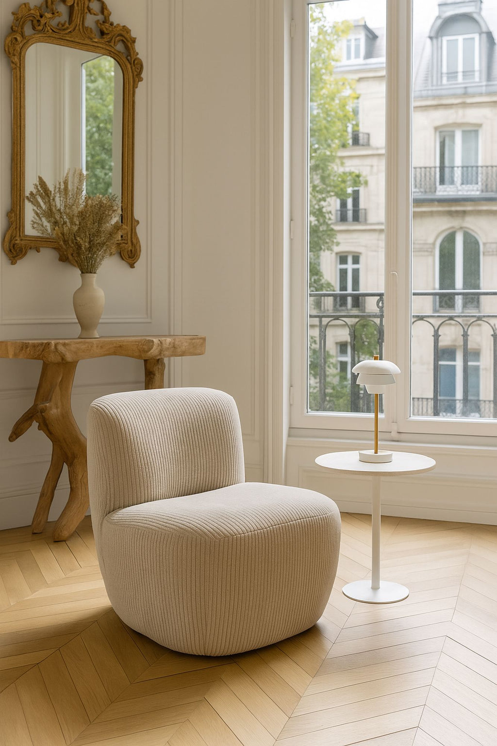 Sillón Como - Pana - Beige