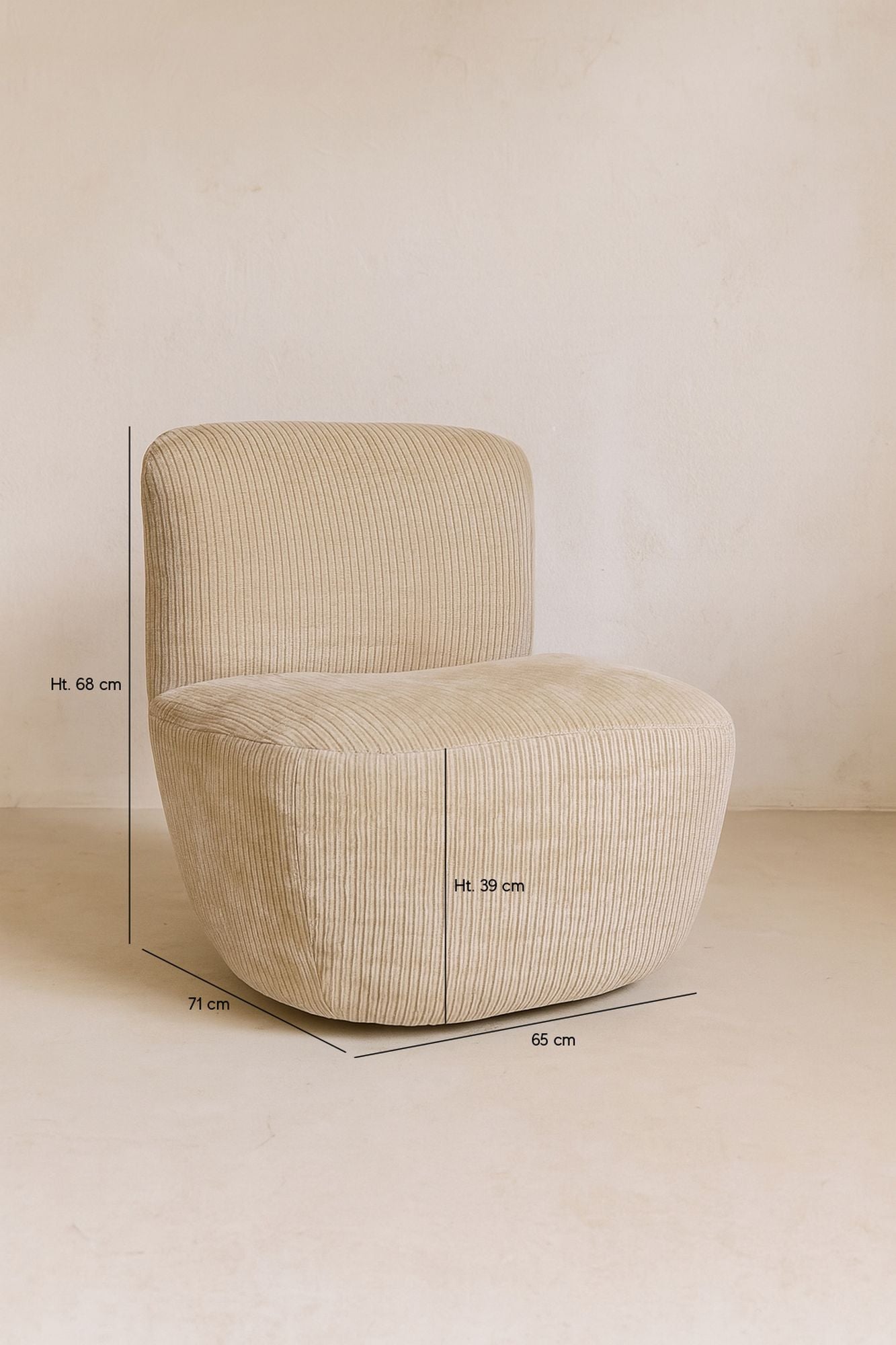 Sillón Como - Pana - Beige