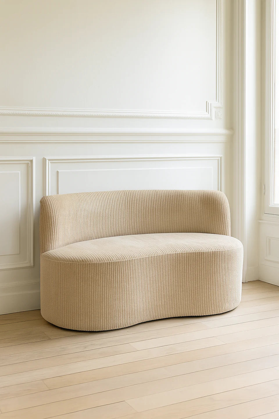 Como 2-Seater Sofa - Corduroy - Beige