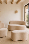 Come - Banc Avec Dossier - Velours - Beige
