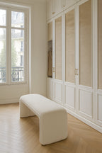 Malo - Bench - Boucle Fabric - Ecru