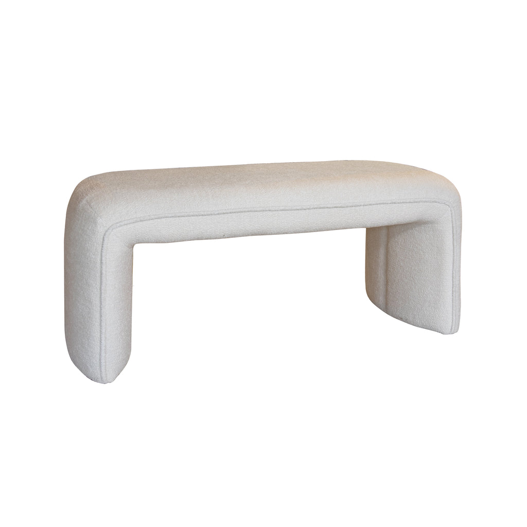 Malo - Bench - Boucle Fabric - Ecru