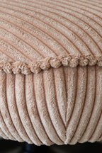 Funky - Fauteuil Pivotant - Velour Côtelé/Metal - Noir/Rose