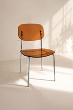 Glam - Lot De 2 Chaises - Polycarbonate - Ambre