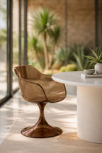 Glam - Lot De 2 Fauteuils De Table - Polycarbonate - Ecorce
