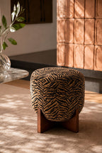 Tiger - Pall - Tigermönstrat tyg - Brun
