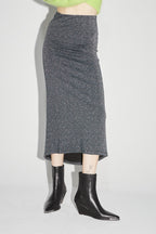 The Serena Maxi Skirt in Léo Green Knit