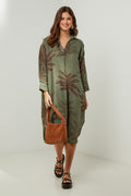 Autour Du Lin - Dress - Khaki - Women